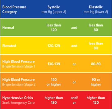Blood Pressure Stages Infographic